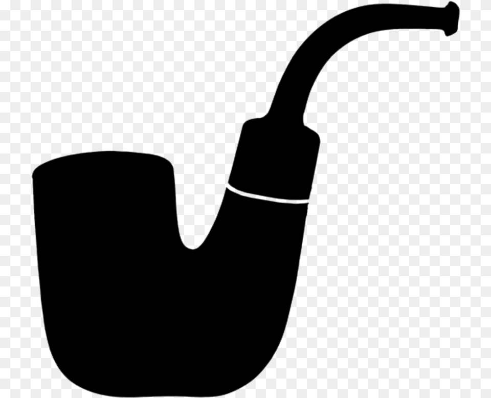 Oom Paulhungarian Silhouette Smoker Pipe Stencil, Gray Free Png Download