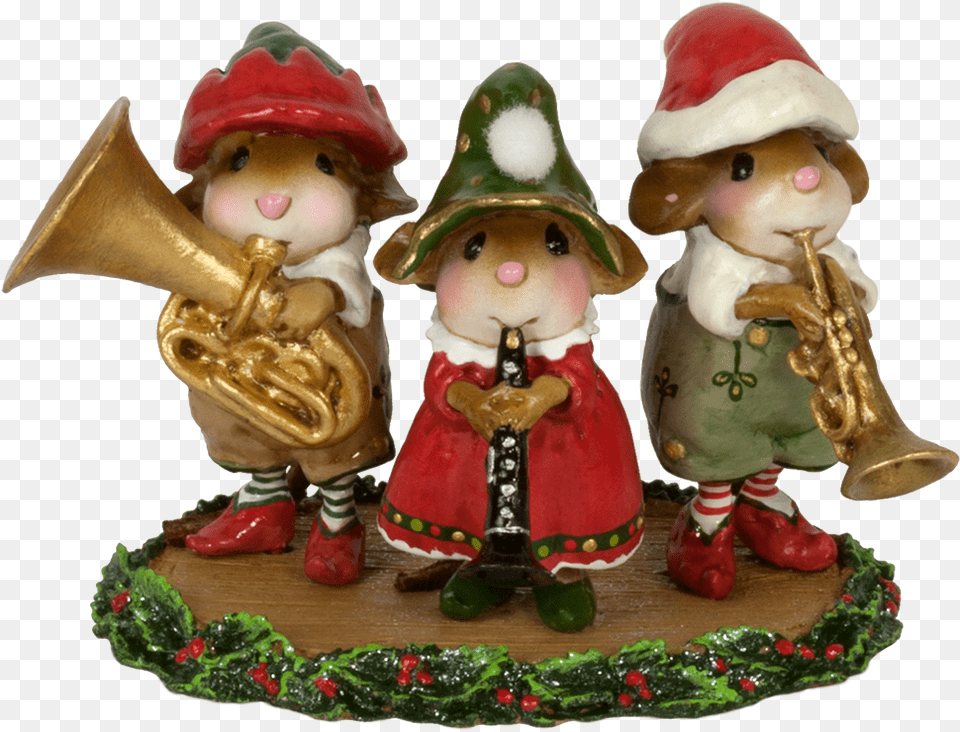 Oompah Band Elves Wee Forest Folk, Figurine, Toy, Doll, Person Free Transparent Png
