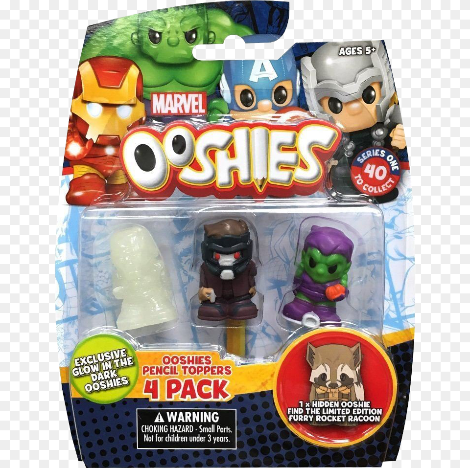 Ooshies Marvel 4 Pack, Toy, Face, Head, Person Png Image