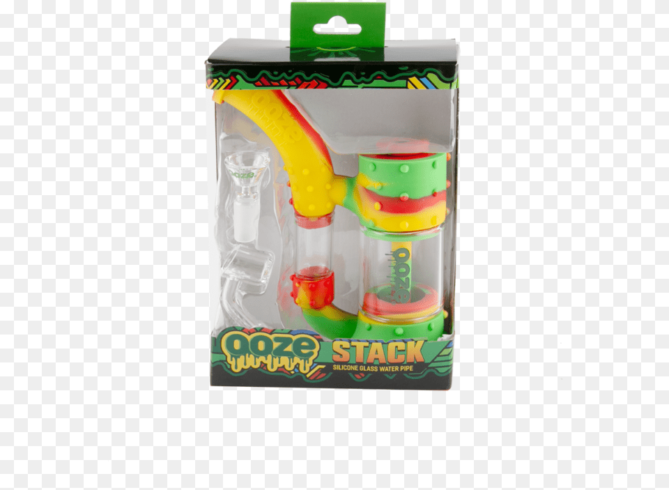 Ooze Stack Pipe Rasta Box Ooze Stack Silicone Water Pipe, Tape Free Png