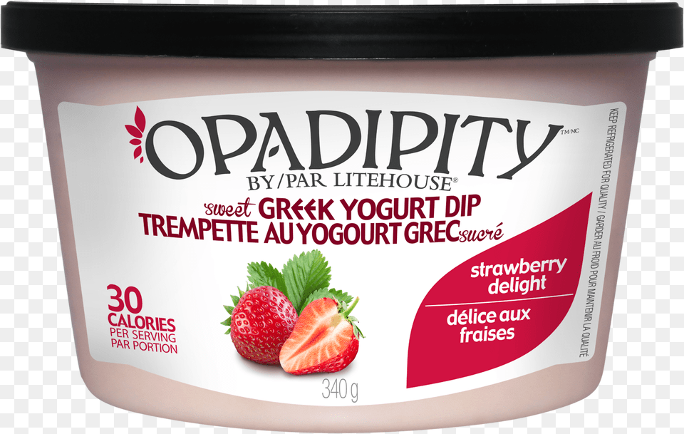 Opadipity Greek Yogurt Dip, Dessert, Food, Strawberry, Produce Free Transparent Png