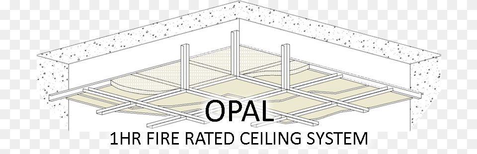 Opal 1 Hr Fire Rated Ceiling System Using 2 Layers Free Png Download