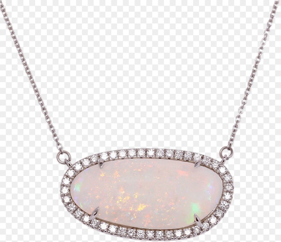 Opal Amp Diamond Necklace 9ct Gold Spare Chain Links, Accessories, Gemstone, Jewelry, Ornament Free Png Download