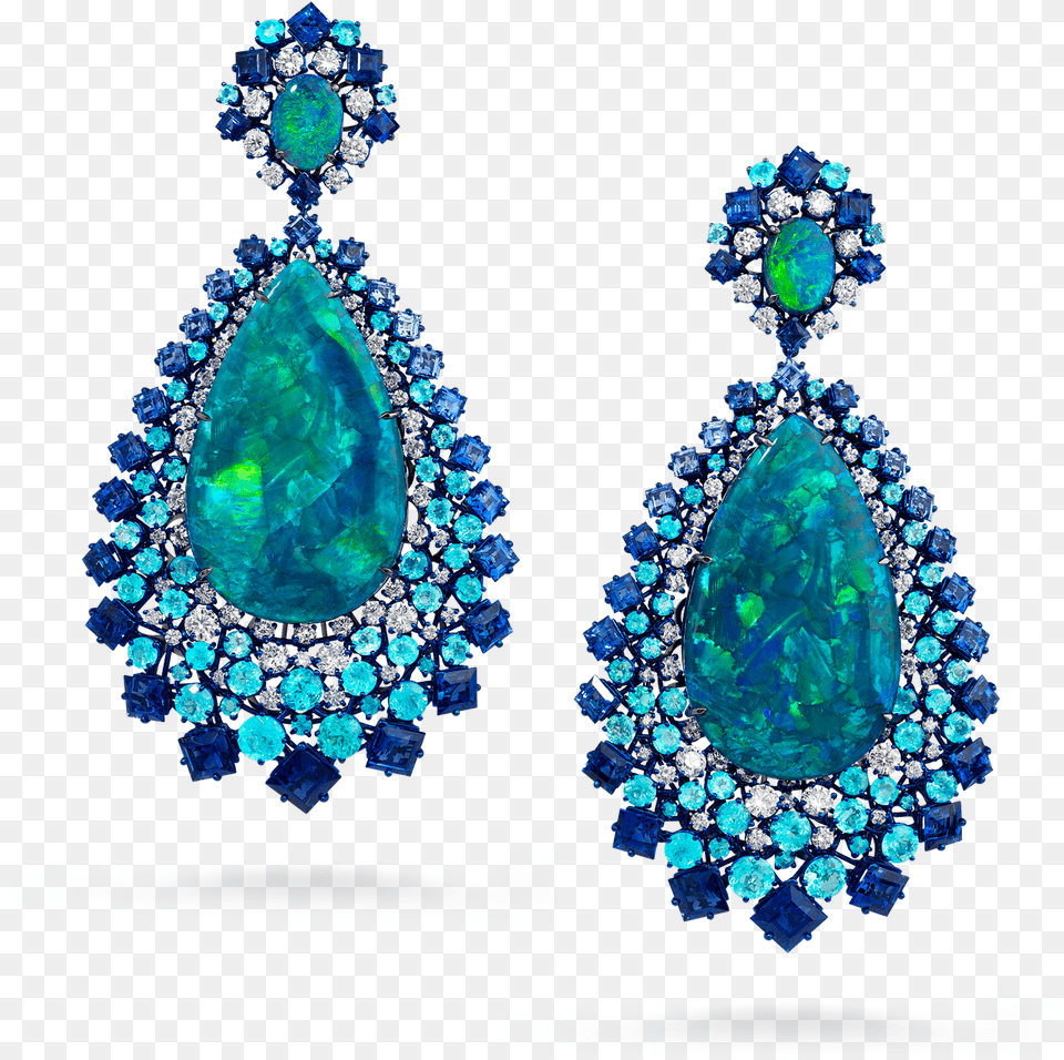 Opal Sapphire Earring Set, Accessories, Gemstone, Jewelry, Necklace Png Image