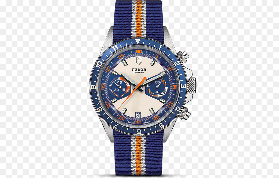 Opaline And Blue Dial Tudor Heritage Chrono Blue Ref, Arm, Body Part, Person, Wristwatch Free Png