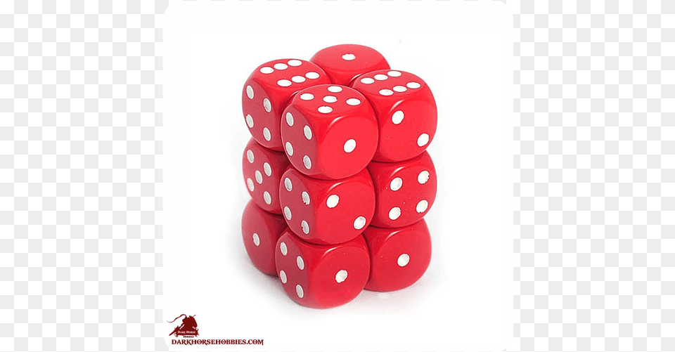 Opaque 16mm D6 Redwhite Dice Set Red, Game Free Png