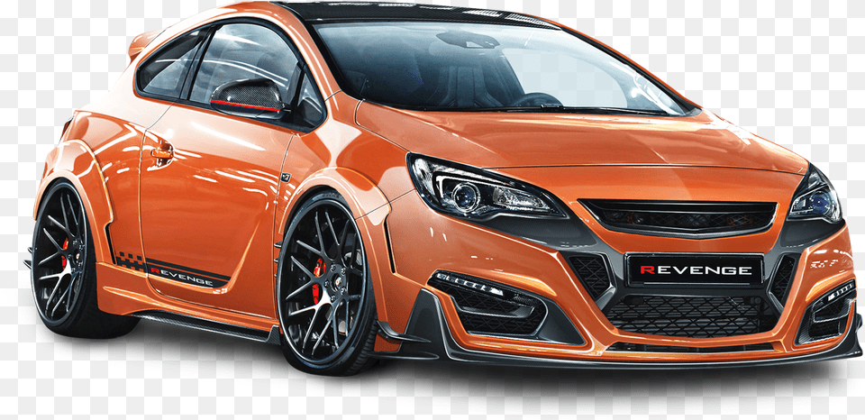 Opel Astra Gtc Revenge Orange Car Opel Astra J Bodykit, Wheel, Vehicle, Transportation, Machine Free Png