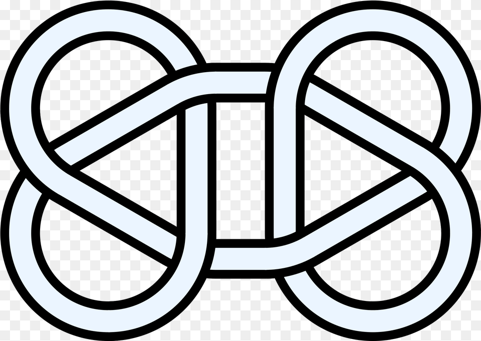 Open 8 Cross Knot Math, Sticker Free Png