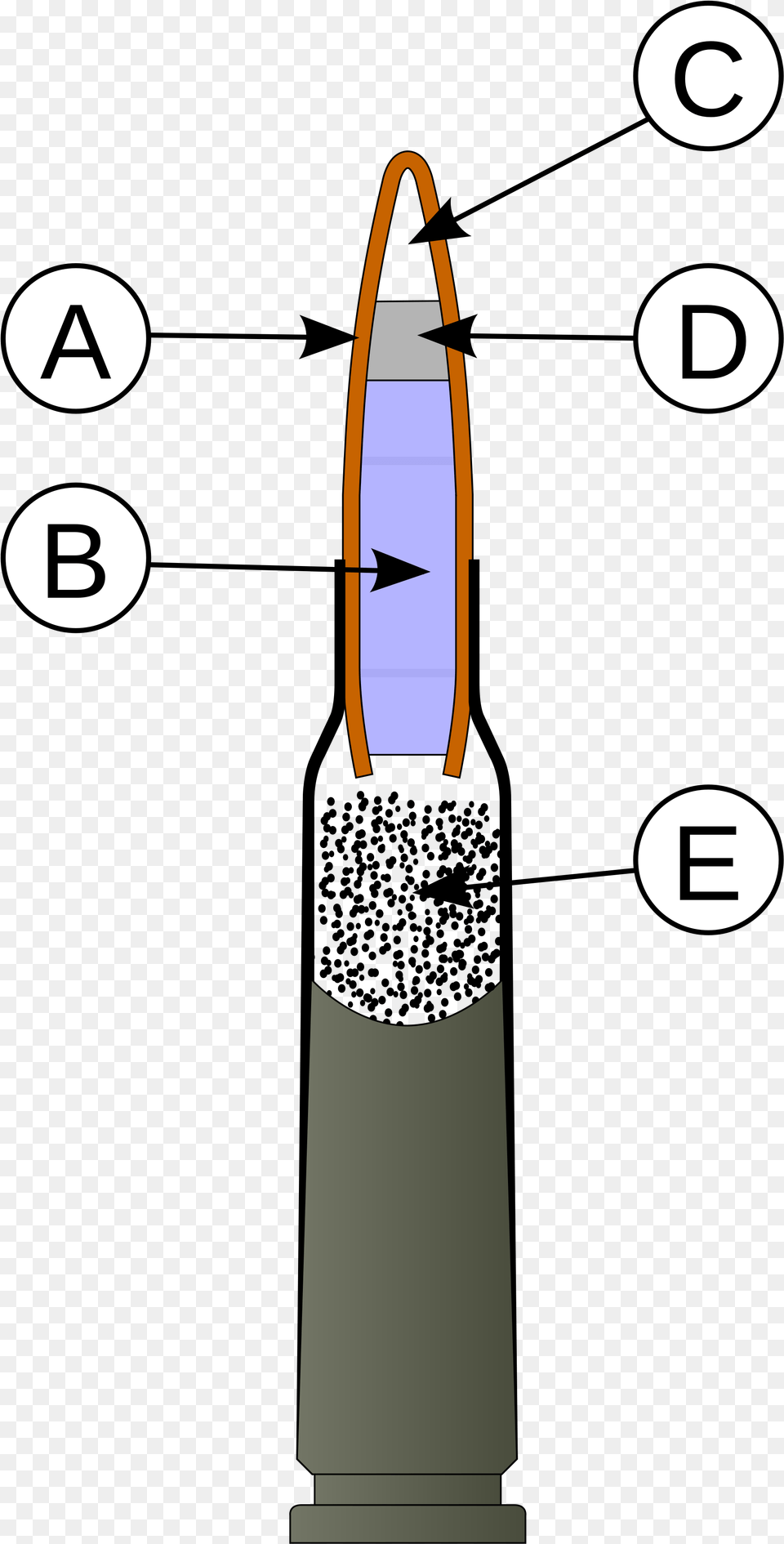 Open Ak 74 Cartridge, Ammunition, Weapon, Missile Free Transparent Png