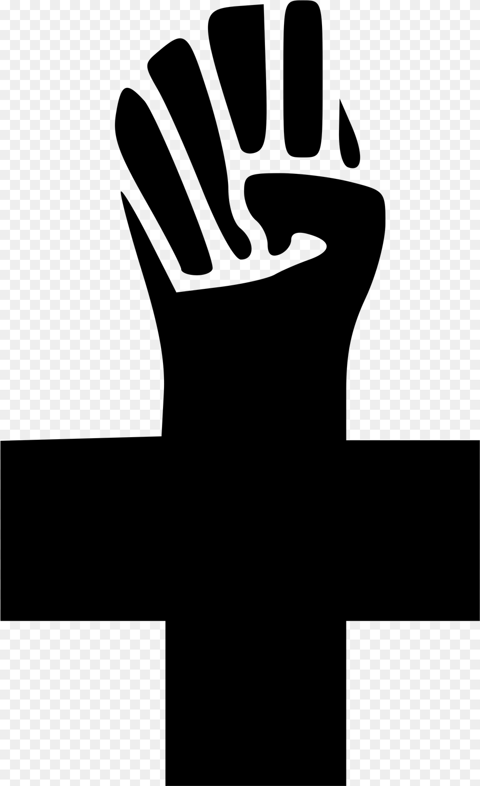 Open Anarchist Black Cross Logo, Gray Free Transparent Png