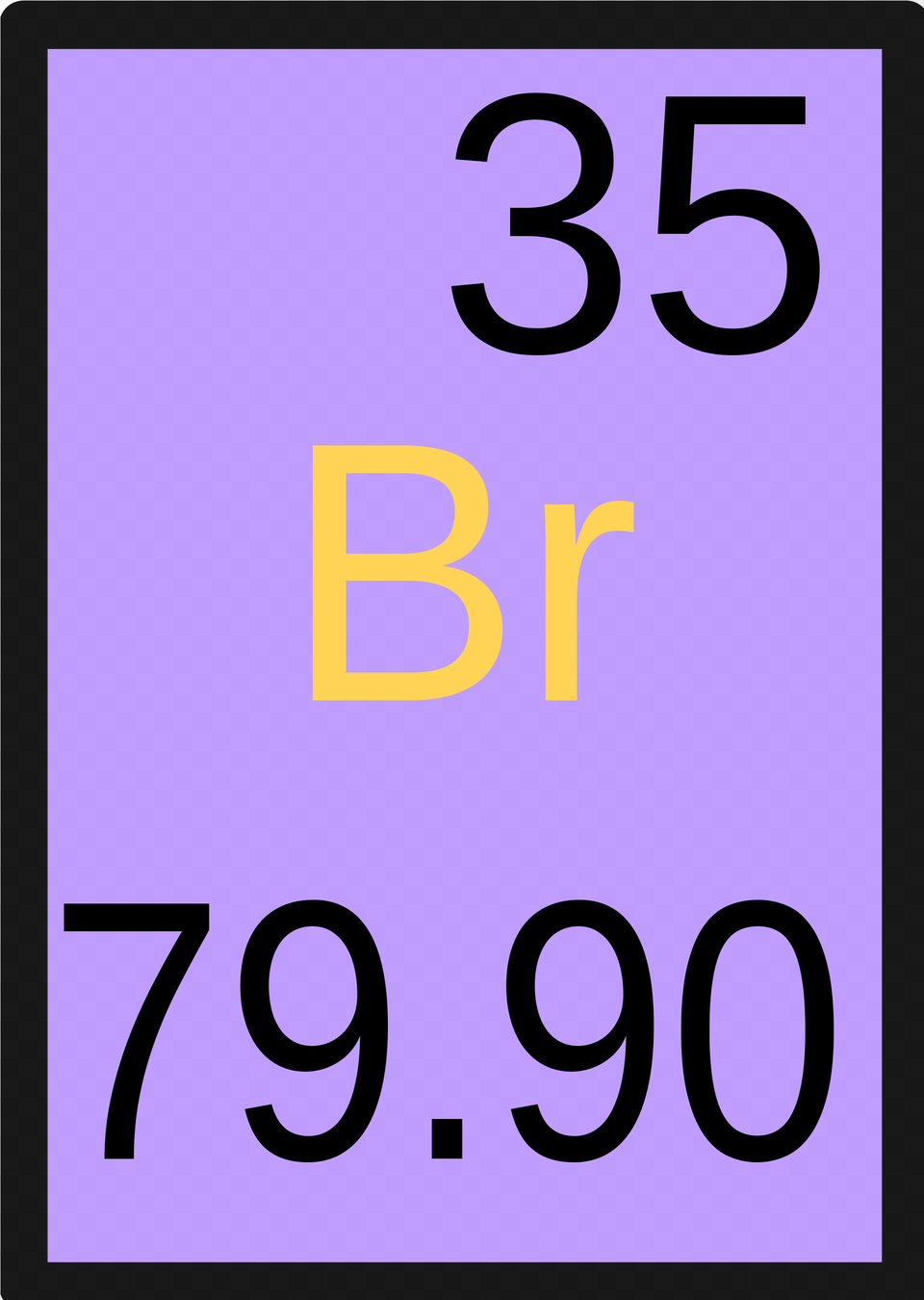 Open Atomic Number Of Bromine, Symbol, Text Free Png