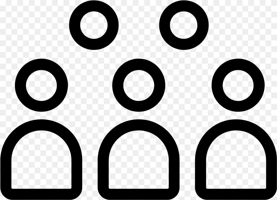 Open Audience Symbol, Gray Free Transparent Png