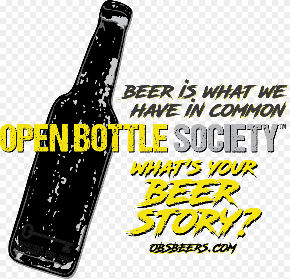 Open Beer Bottle, Alcohol, Beverage, Beer Bottle, Liquor Free Transparent Png