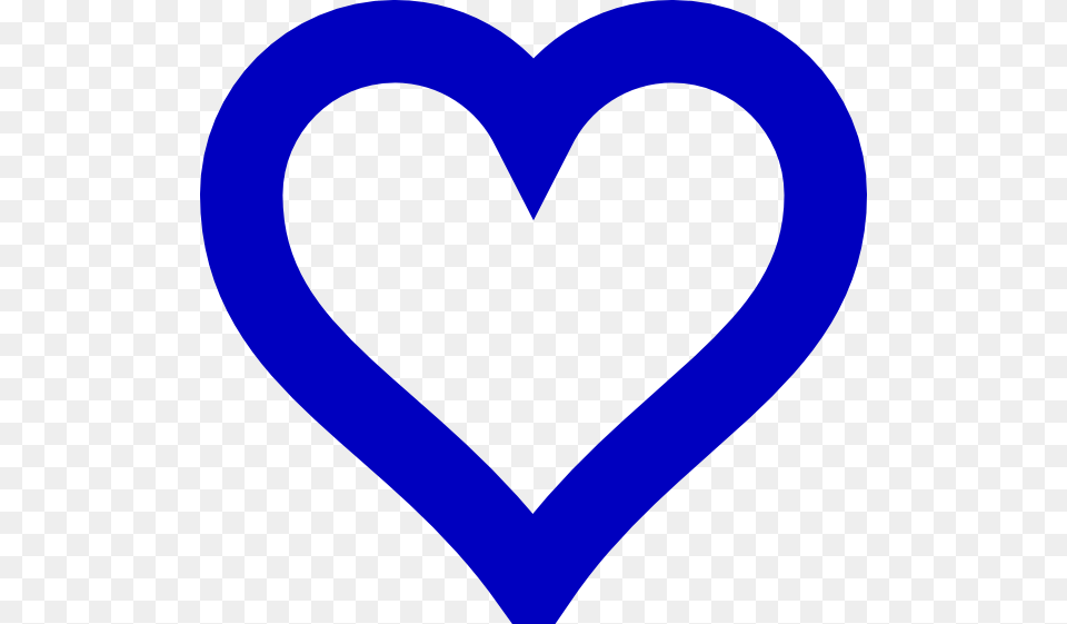 Open Blue Heart Large Size Png