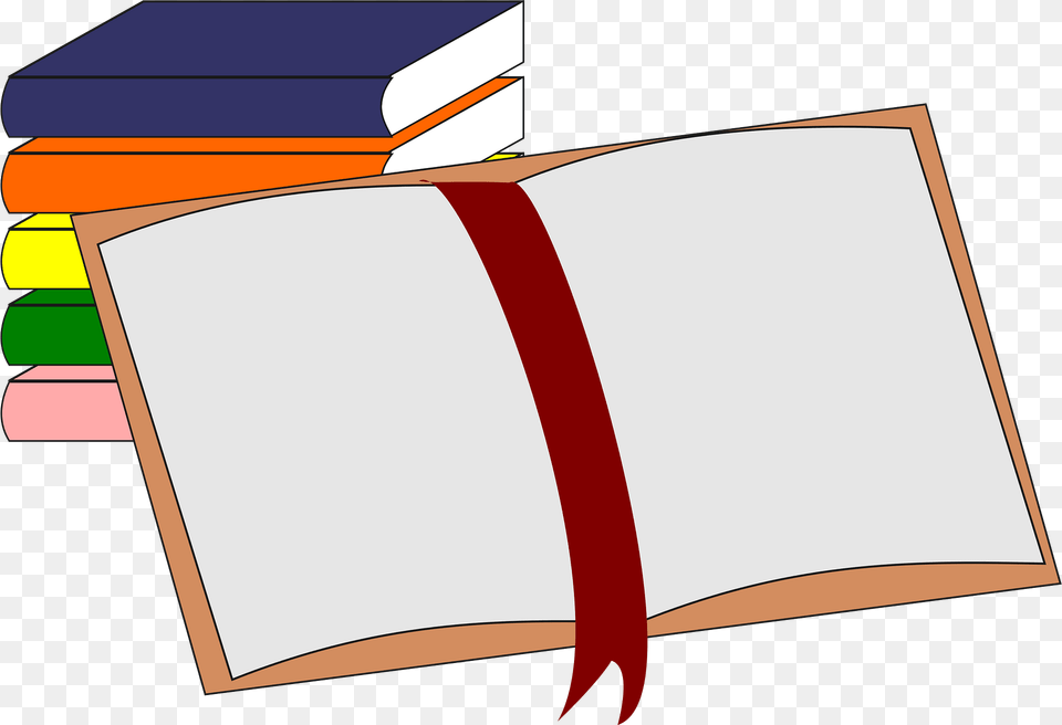 Open Book Clipart, Publication, Page, Text, Bow Free Png