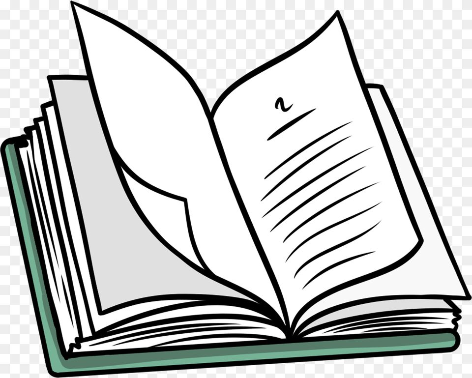 Open Book Clipart Line Art, Person, Publication, Reading, Page Free Transparent Png