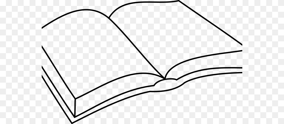 Open Book Coloring Pages, Gray Png