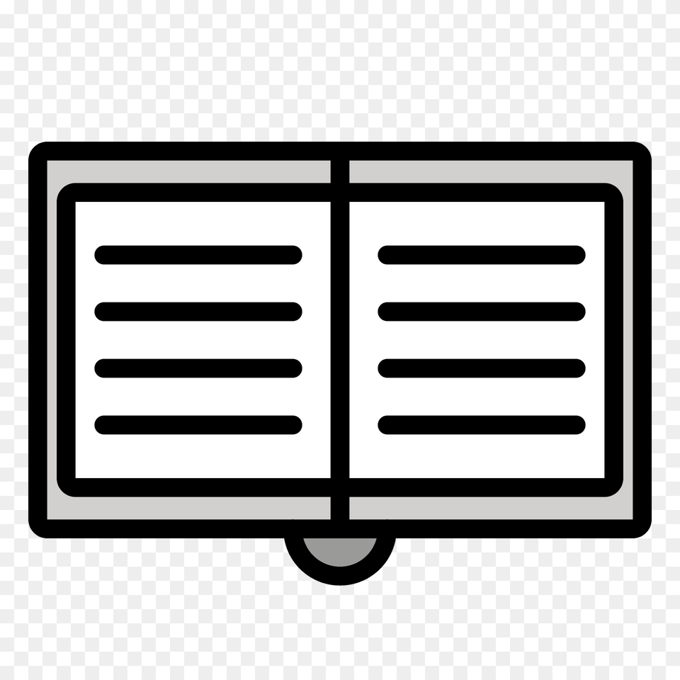 Open Book Emoji Clipart, Machine, Wheel, Blackboard Free Png