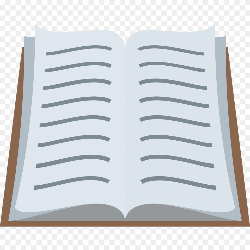 Open Book Emoji Clipart, Page, Publication, Text Png Image
