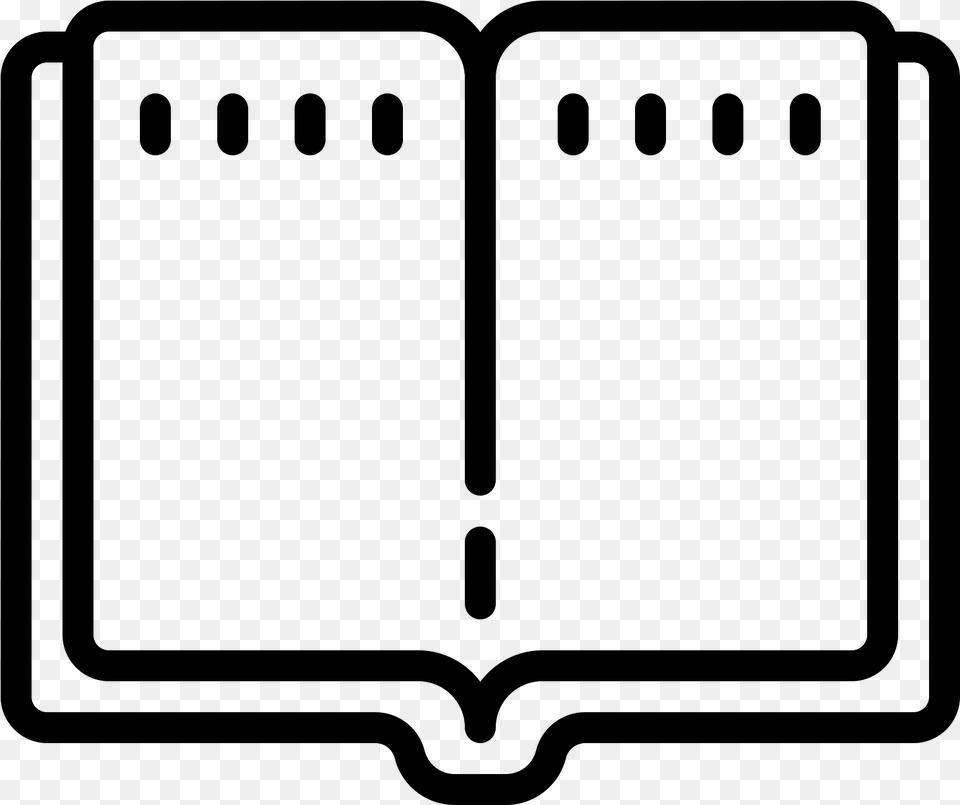 Open Book Icon Icon, Gray Png Image