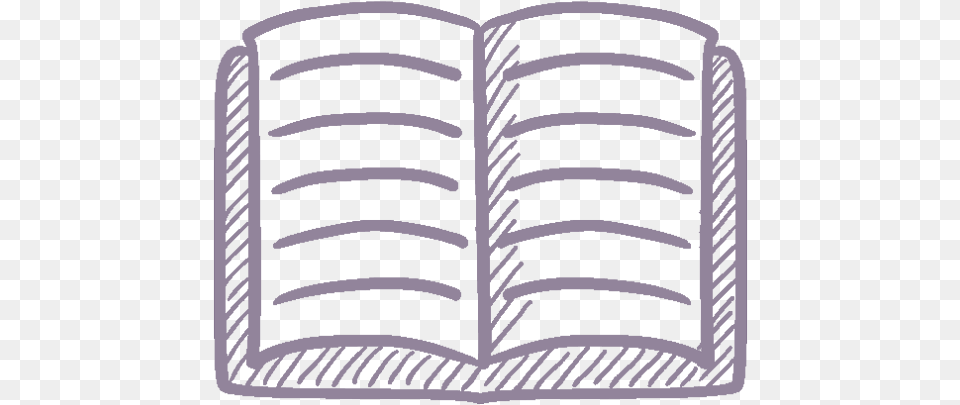 Open Book Icon Purple Sketch Of Book, Home Decor, Publication, Person, Cushion Png Image
