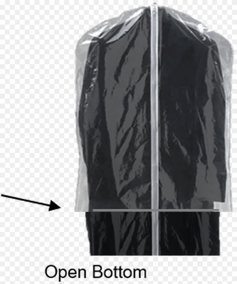 Open Bottom Vinyl Coat Garment Bags Solid, Clothing, Raincoat Png Image