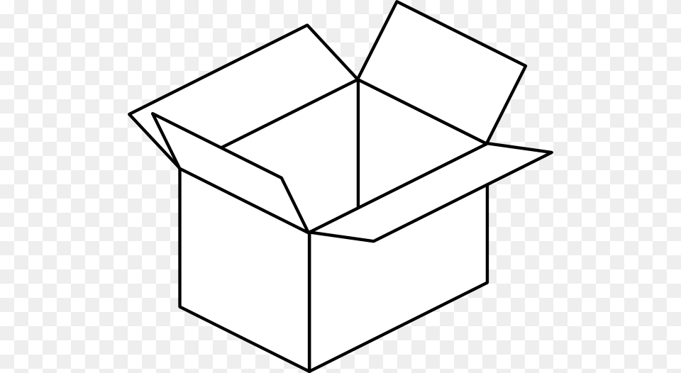 Open Box Clipart Box Black And White, Cardboard, Carton, Package, Package Delivery Free Png Download
