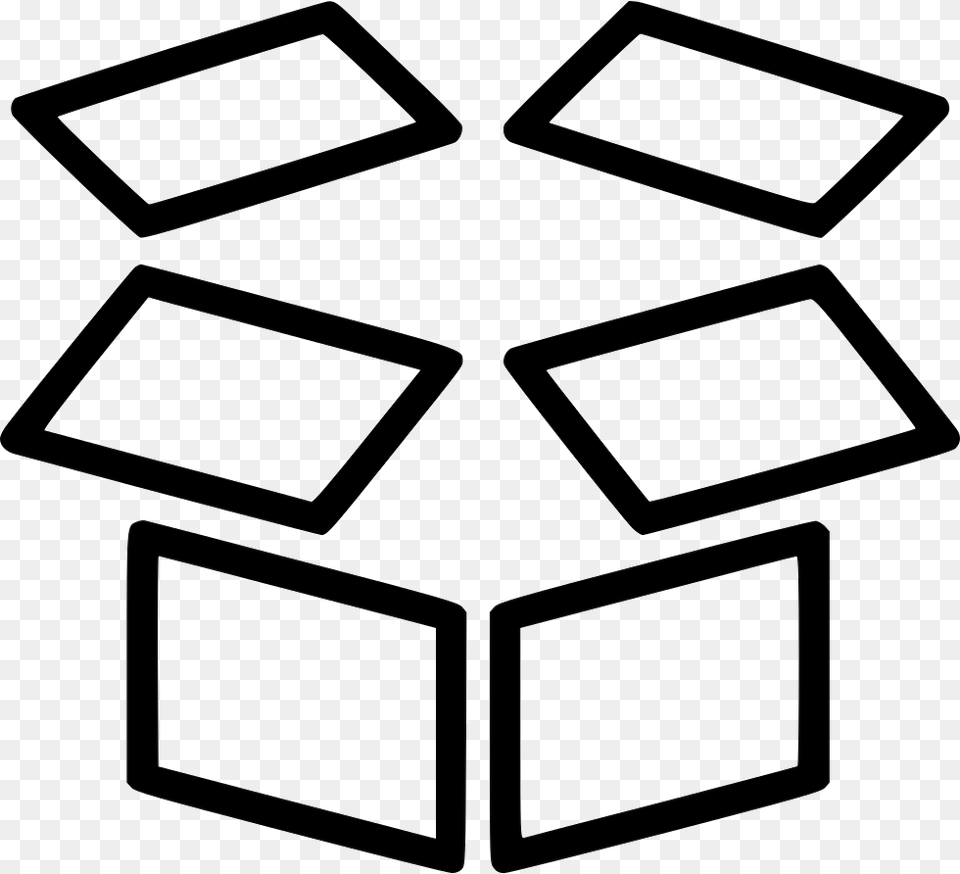 Open Box Comments Clipart Icon, Recycling Symbol, Symbol, Blackboard Png