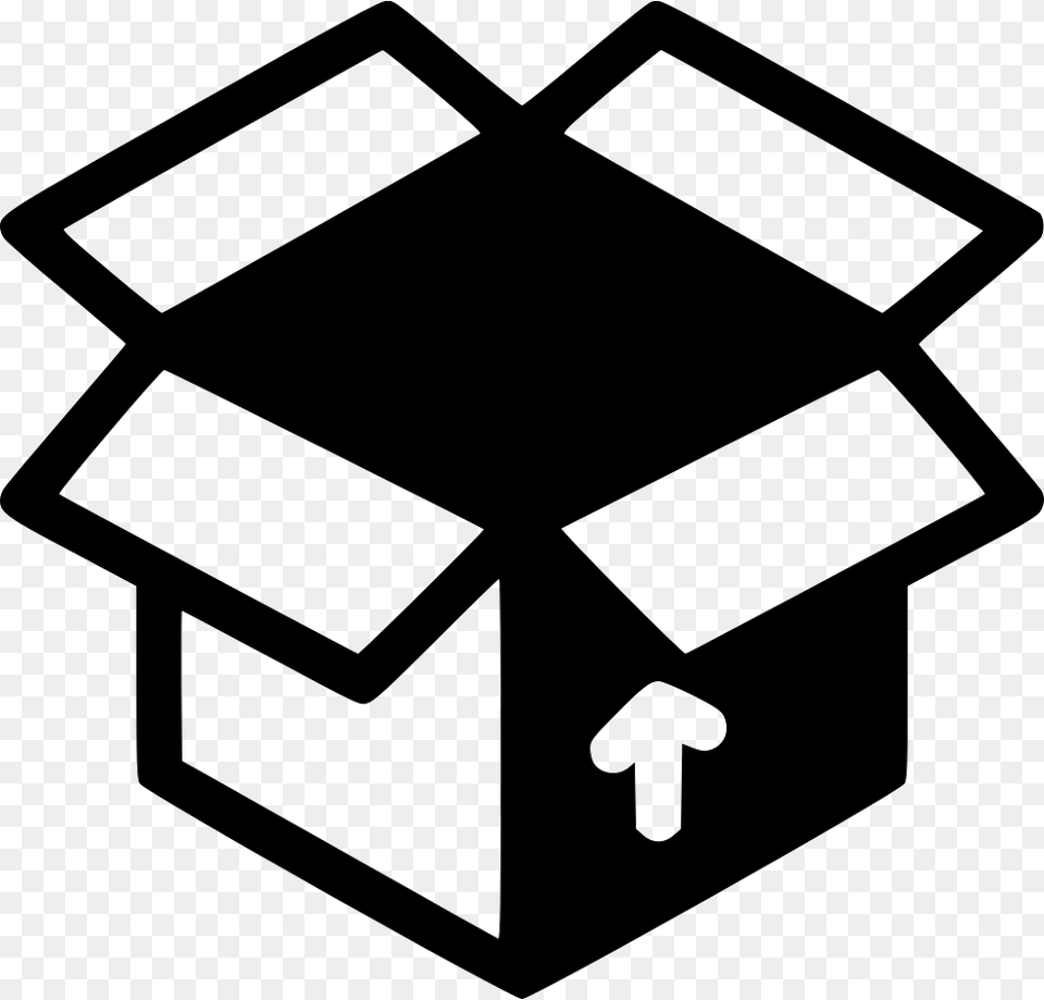 Open Box Pop Up Shop Icon, Cross, Symbol, Cardboard, Carton Free Png Download