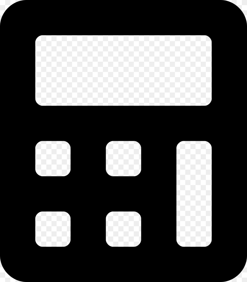 Open Calculator Font Awesome Icon, Gray Free Png