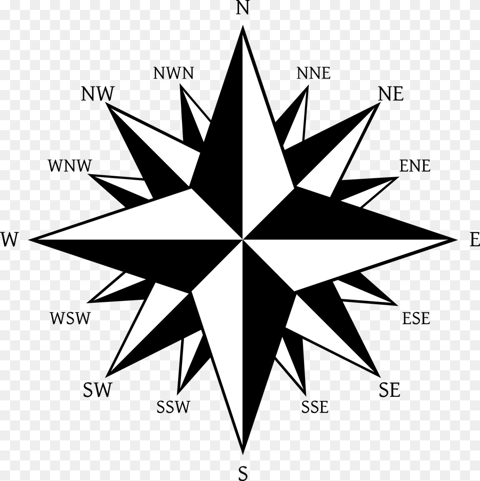 Open Cardinal Directions, Symbol, Star Symbol Png Image