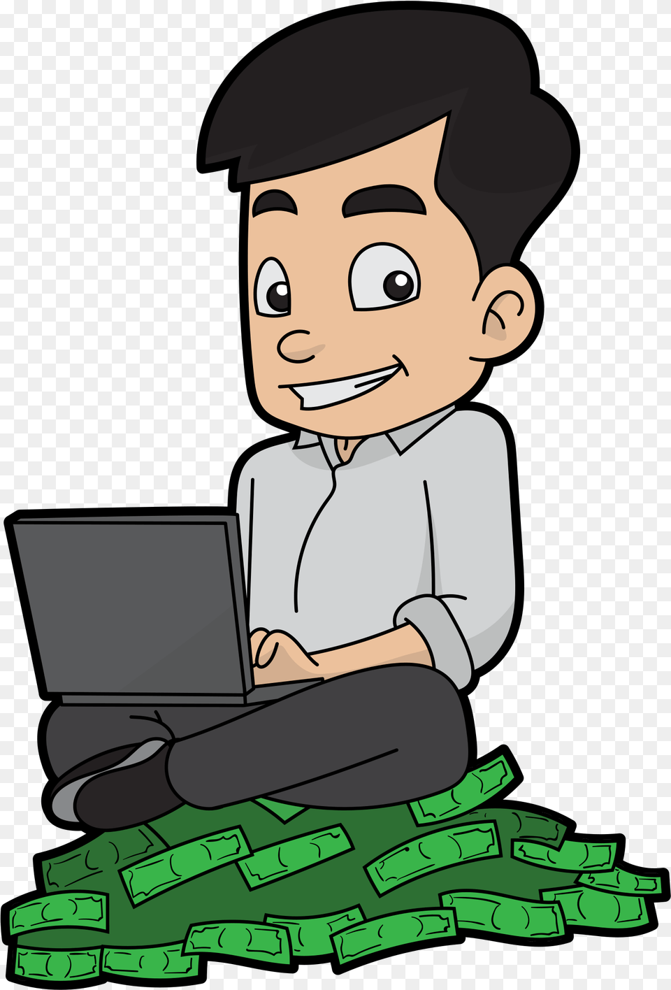 Open Cartoon, Pc, Computer, Electronics, Laptop Free Png