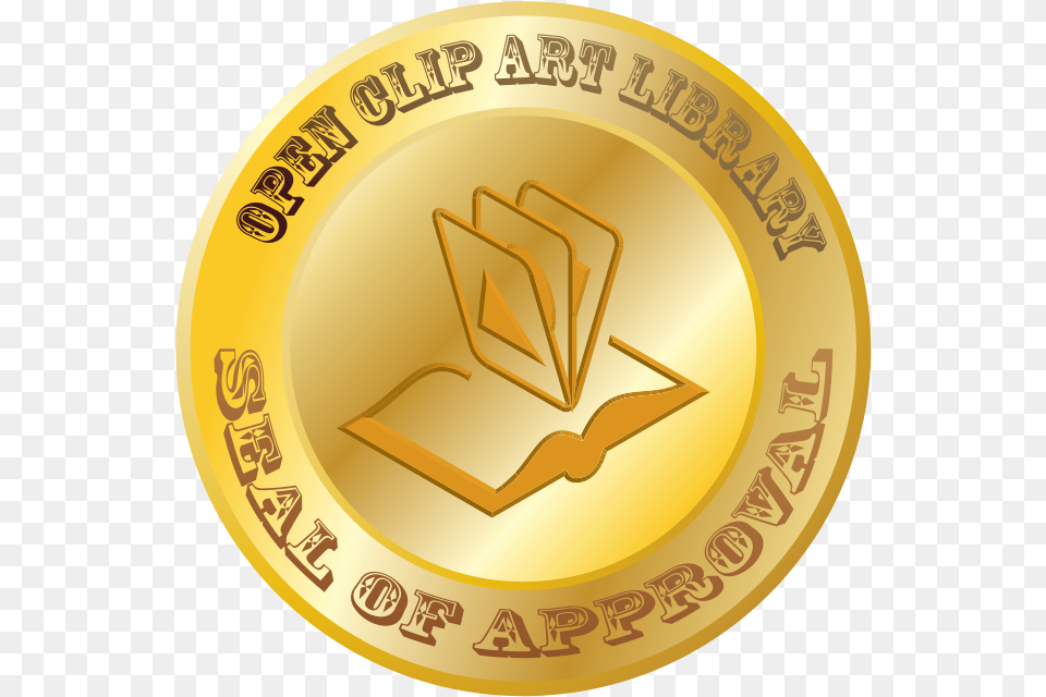 Open Clip Art Library Seal Of Approval Svg Clip Arts Total Equine, Gold, Disk Free Png