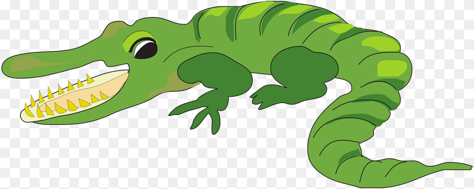 Open Clipart, Animal, Reptile, Green, Fish Png Image