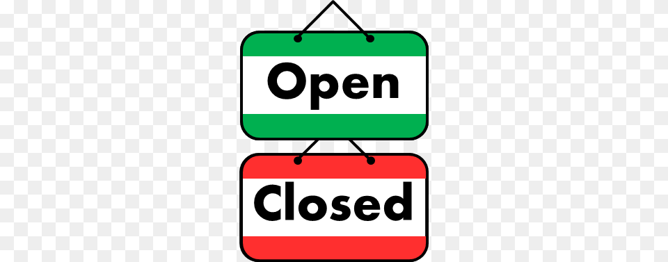 Open Closed Sign, Symbol, Bus Stop, Outdoors, Text Png