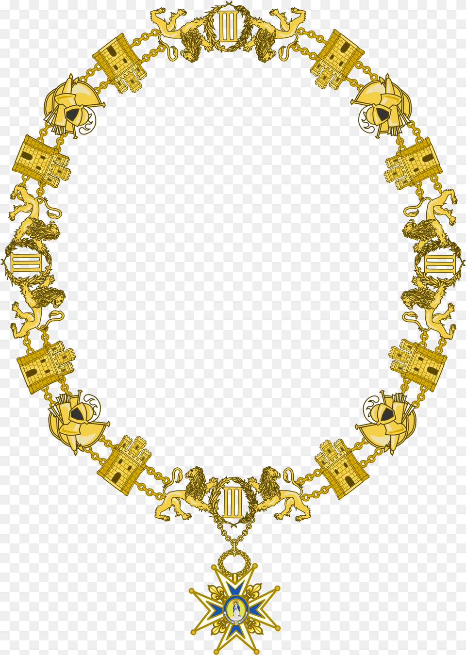 Open Collar De La Orden De Carlos Iii, Accessories, Bracelet, Jewelry, Necklace Png Image