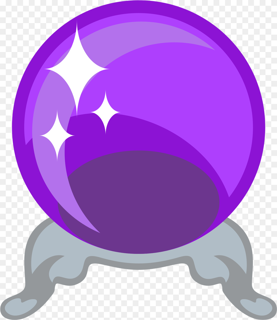 Open Crystal Ball Clipart, Purple, Clothing, Hat, Sphere Free Png Download
