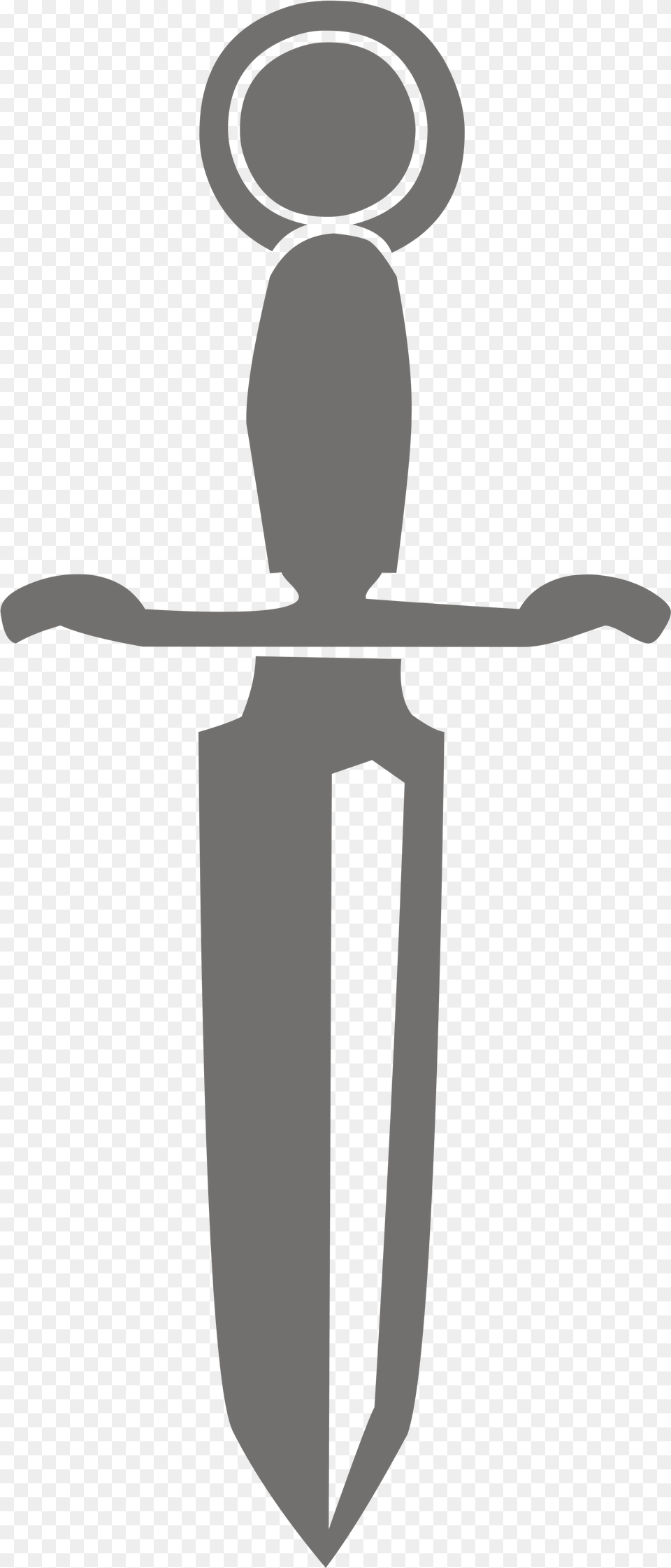 Open Dagger Silhouette, Blade, Knife, Sword, Weapon Free Transparent Png