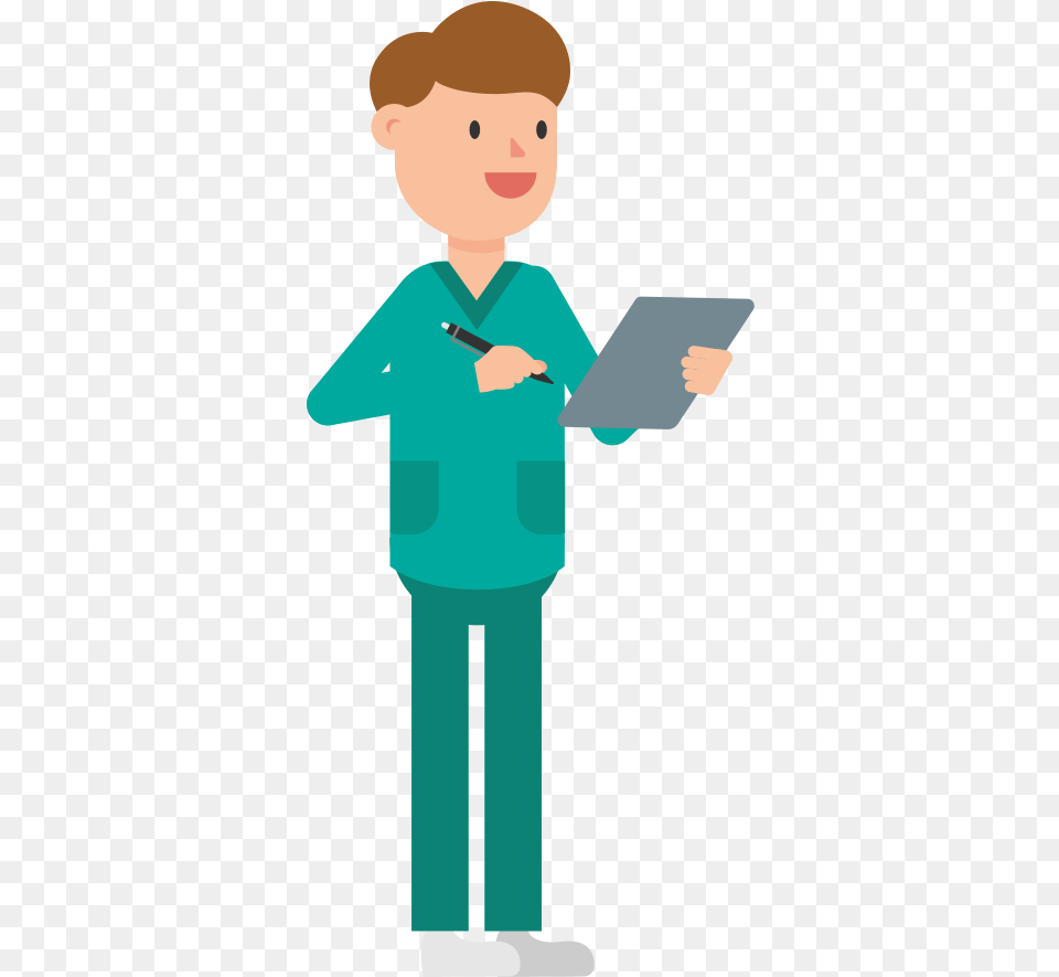 Open Doctor And Nurse Cartoon, Person, Reading, Face, Head Png Image