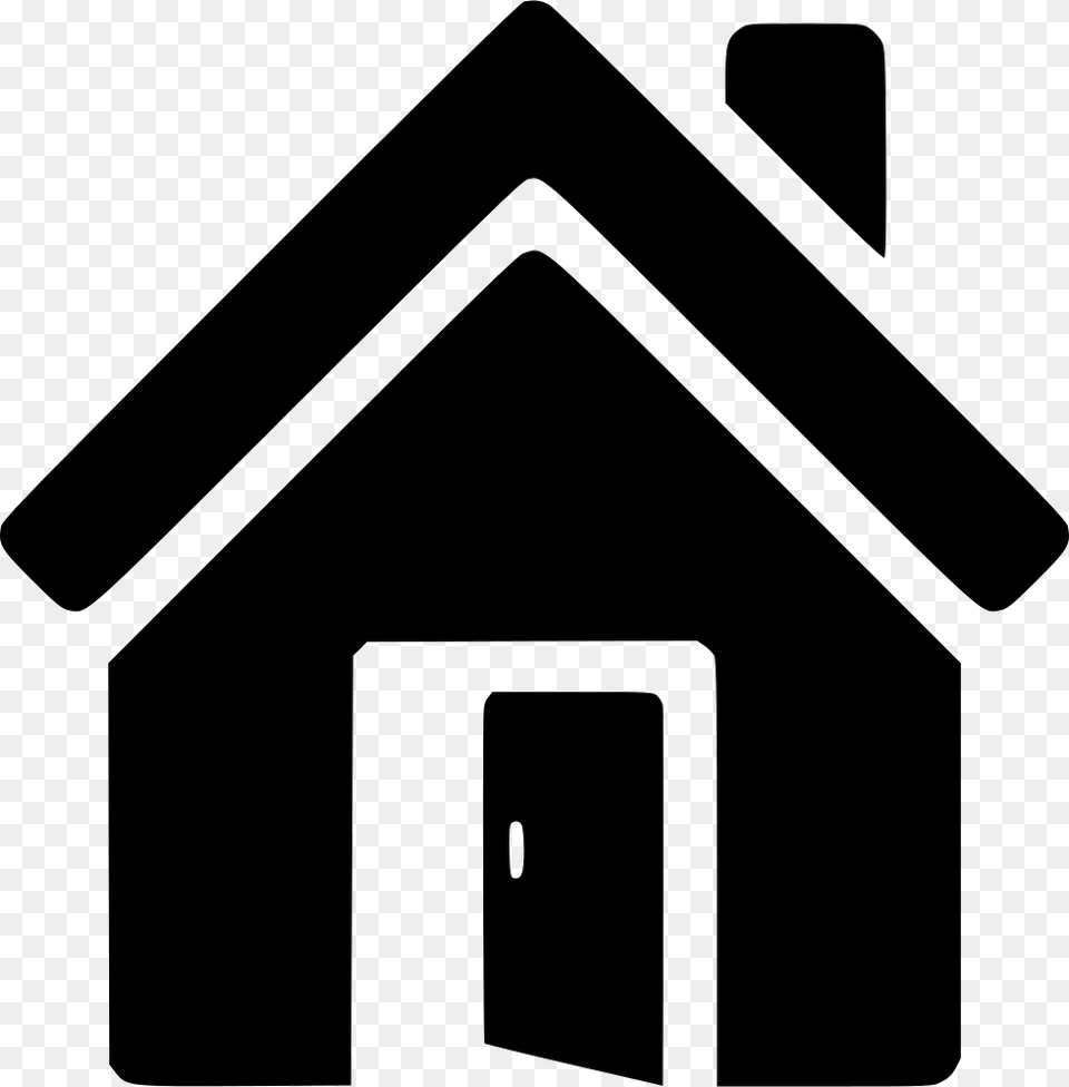 Open Door Black And White House, Dog House, Blade, Razor, Weapon Png Image