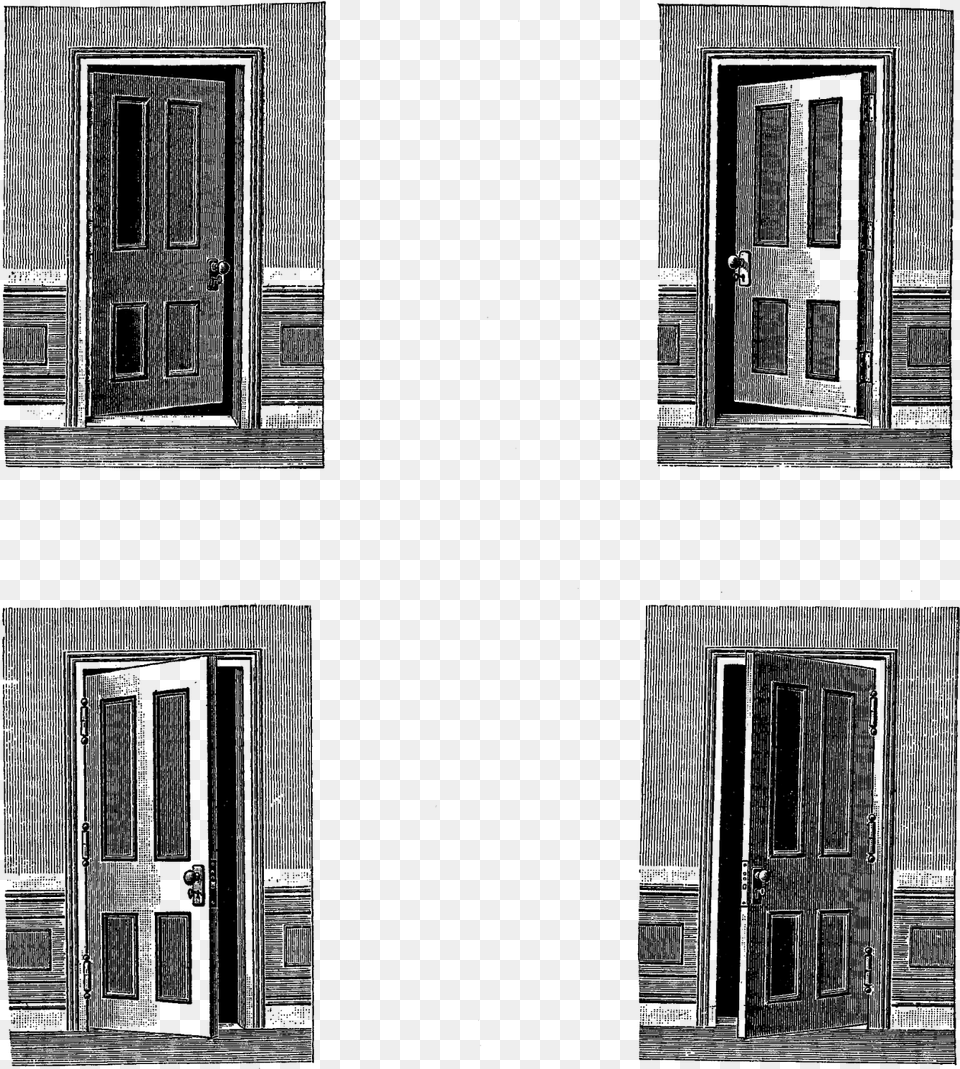 Open Door Clipart Old Door Door Vintage Clipart, Cross, Symbol, Silhouette Free Png