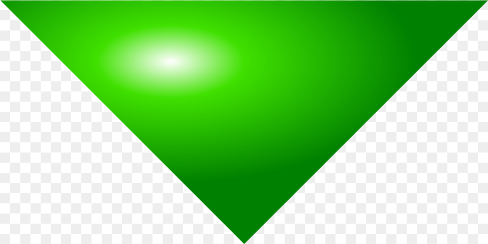 Open Down Arrow Vector, Green, Light, Lighting, Triangle Free Png Download