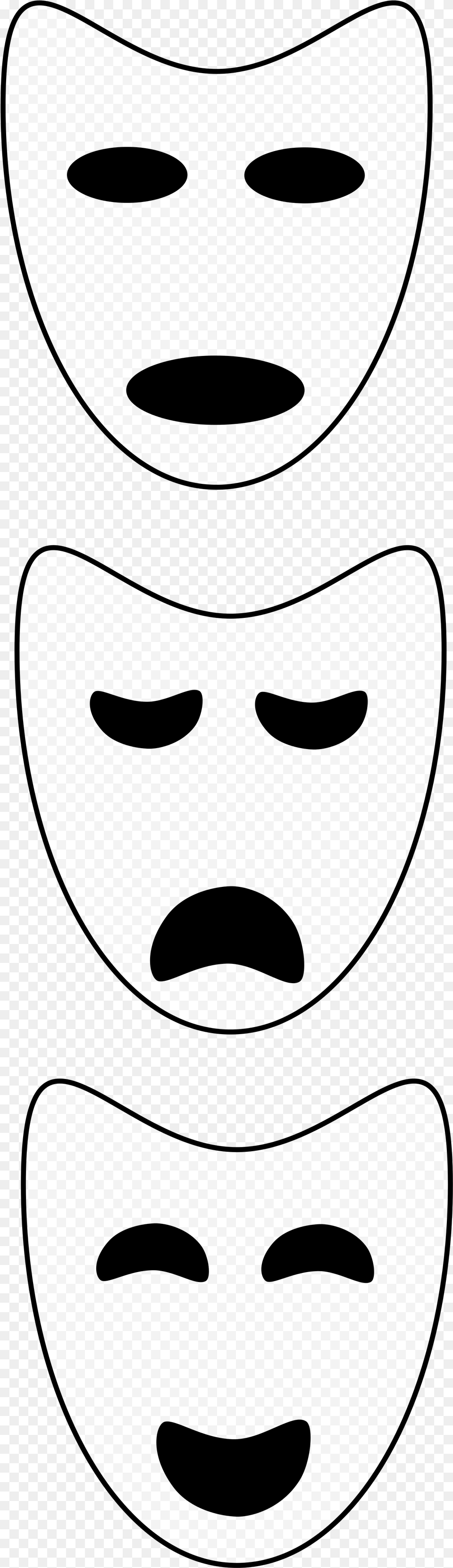 Open Drama Masks, Stencil, Face, Head, Person Free Transparent Png
