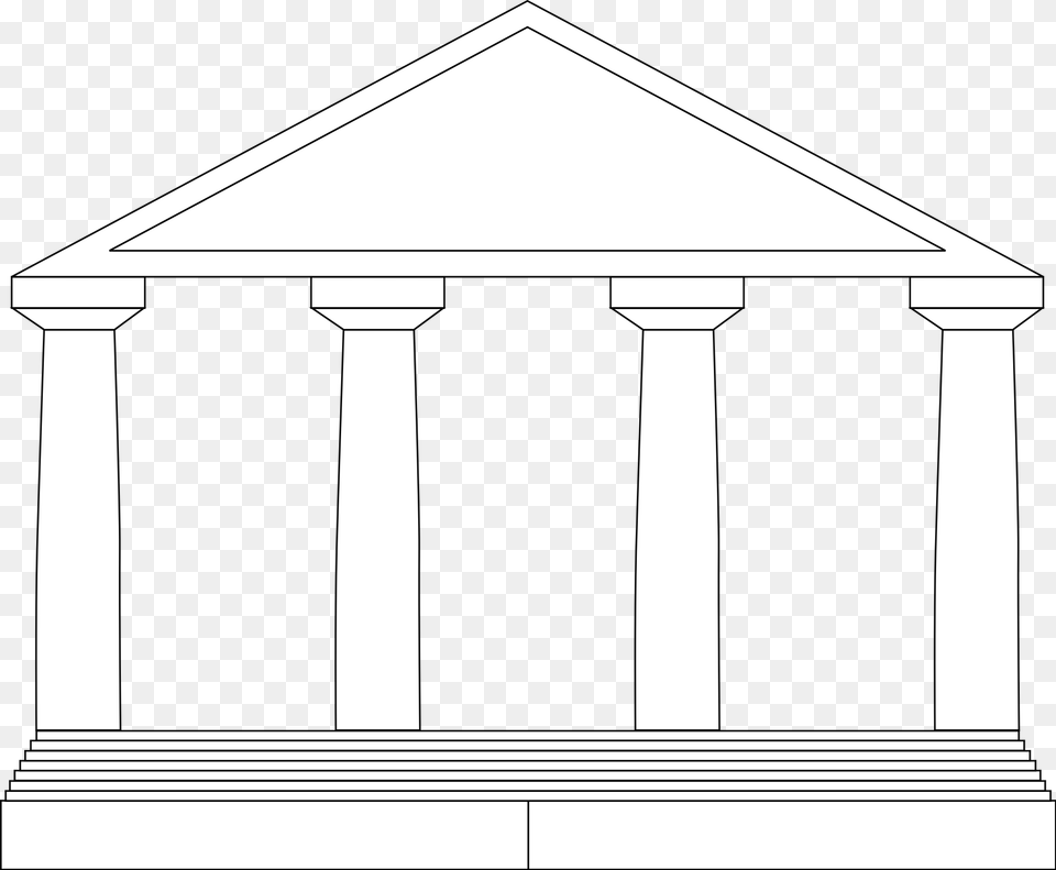 Open Draw A Greek Temple, Outdoors, Architecture, Pillar Free Png Download