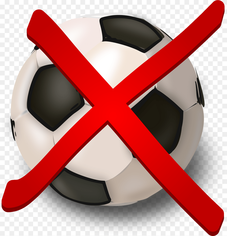 Open Durchgestrichener Fussball, Ball, Football, Soccer, Soccer Ball Free Png