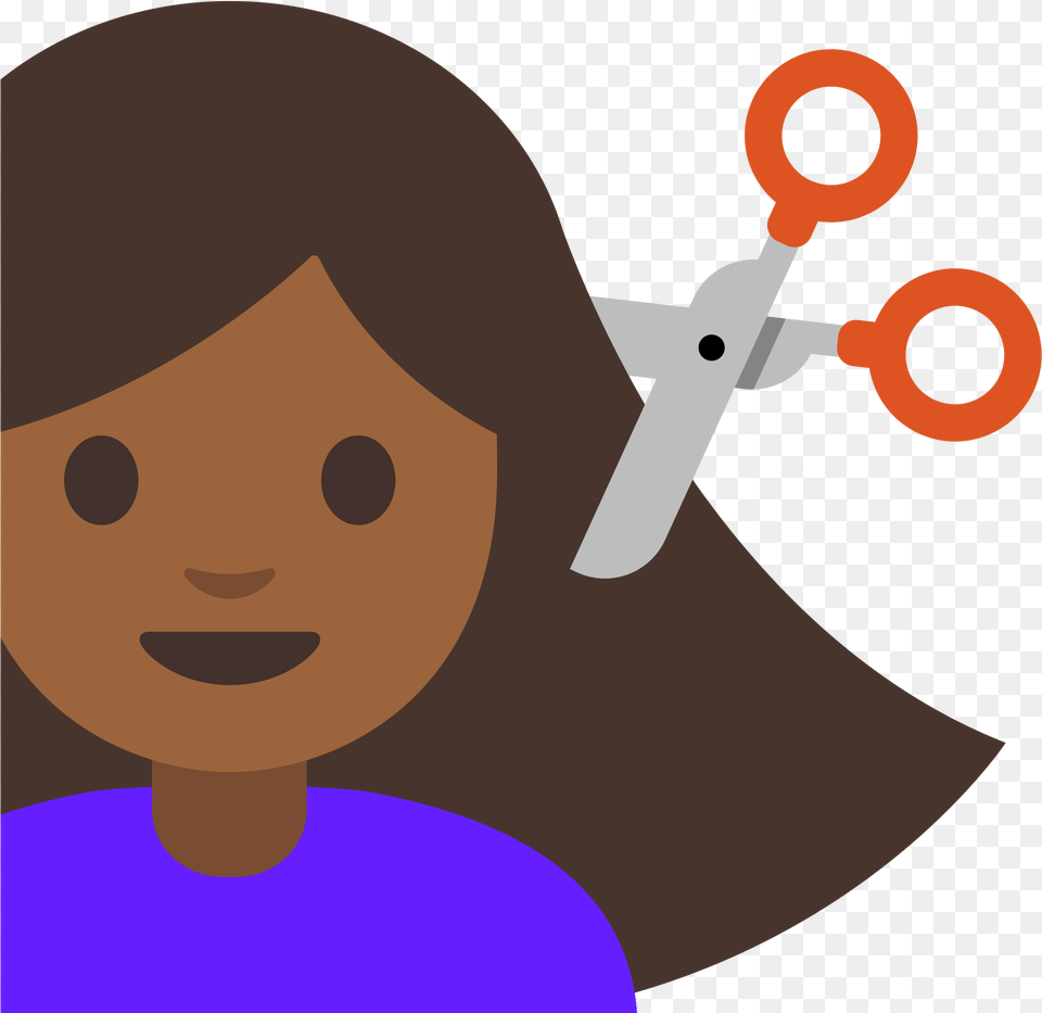 Open Emoji Cortando O Cabelo, Face, Head, Person, Scissors Free Png Download