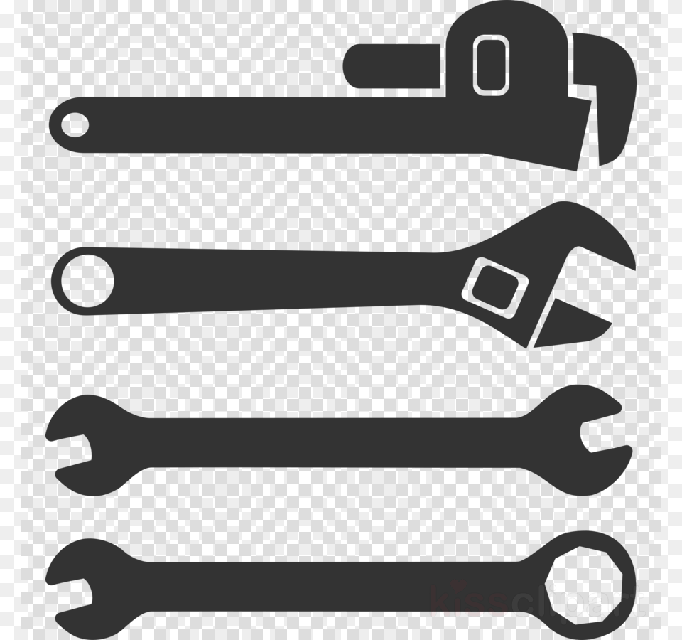 Open Ended Wrench Clip Art, Cutlery Free Png