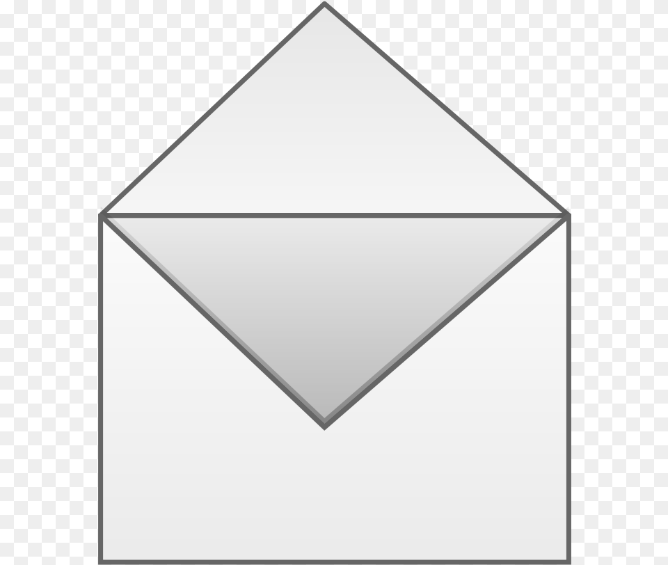 Open Envelope Svg Clip Arts Half Open Envelope Transparent Background, Mail, Triangle Free Png Download