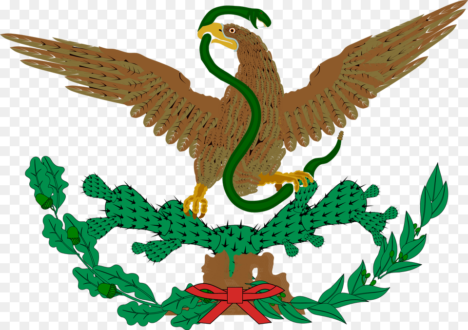 Open Escudo De La Bandera De Mexico De 1893 A, Animal, Bird Png Image