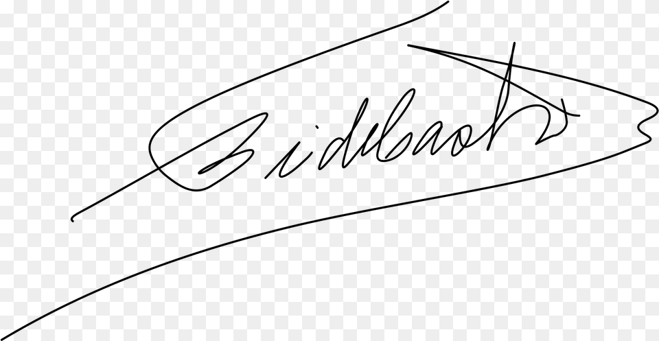 Open Fidel Castro Signature, Gray Png Image